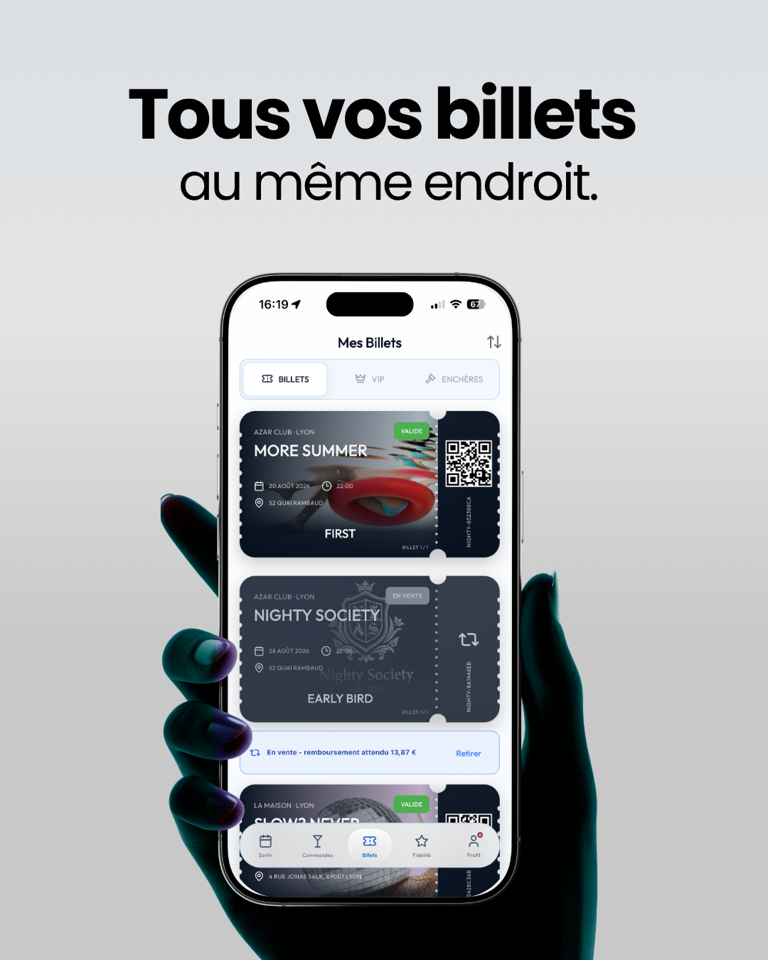 Tous les billets Nighty réunis au même endroit